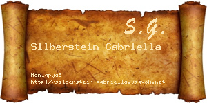 Silberstein Gabriella névjegykártya